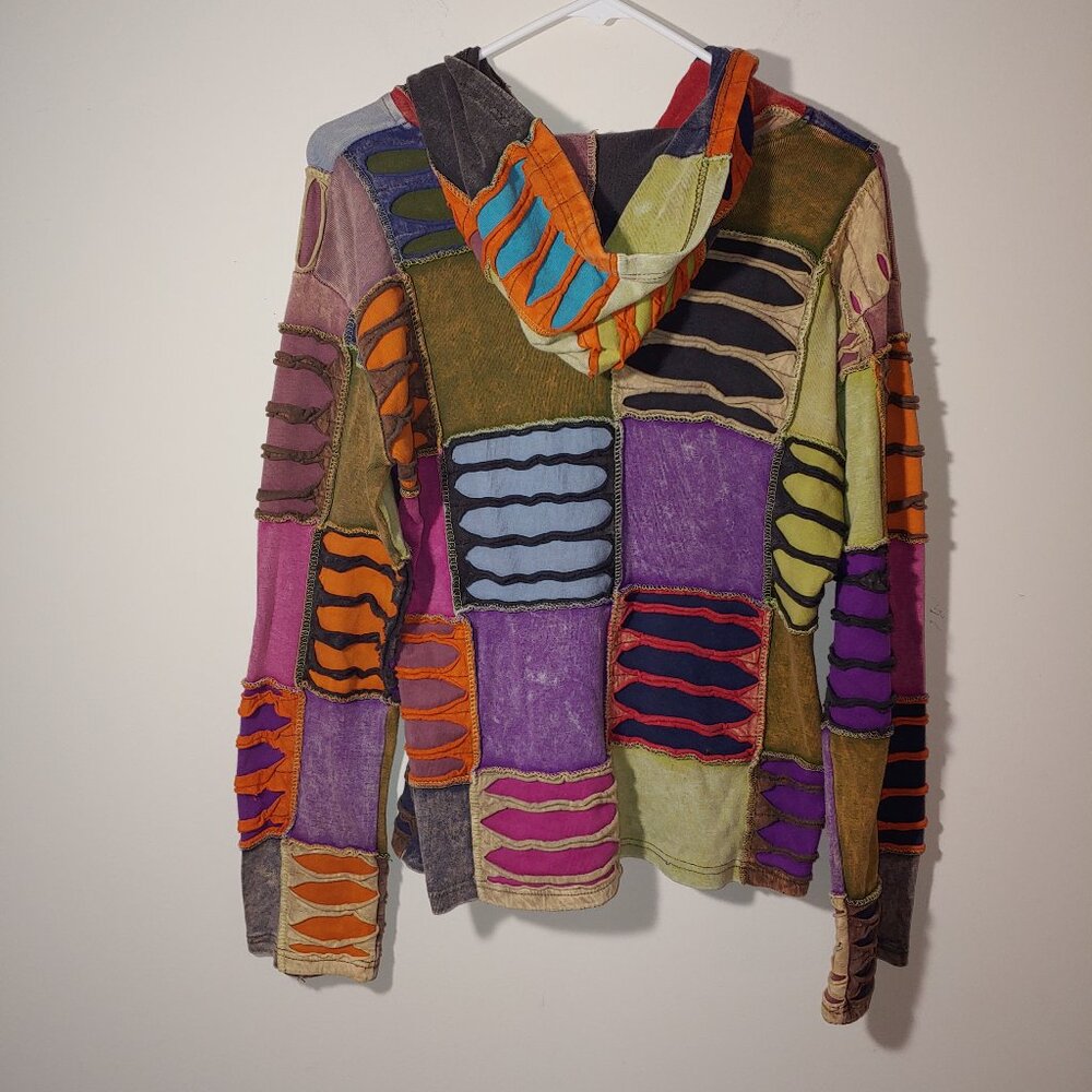 Rising International Patchwork Colorful Distresse… - image 4